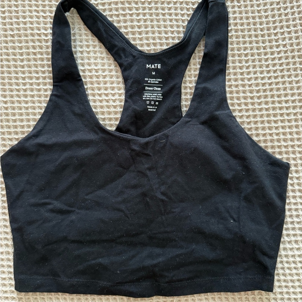 Black Longline Sports Bra